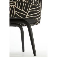 Dieyda fauteuil - zwart/wit
