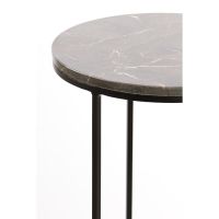 Light & Living Laica zuil set van 2 - marmer bruin/zwart