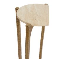 Light & Living Kanae bijzettafel set van 2 - travert zand/antiek brons