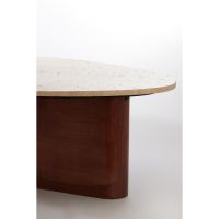 Light & Living Mahelona salontafel - travertin zand/hout bruin