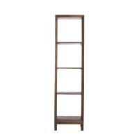 Sondrio wandkast open - hout mat donkerbruin