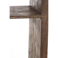 Sondrio wandkast open - hout mat donkerbruin