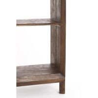 Sondrio wandkast open - hout mat donkerbruin