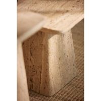 Kepami bijzettafel - travertin zand