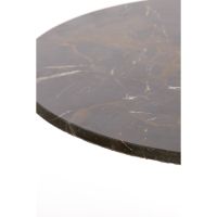 Pazo bijzettafel Ø61x41 cm - donkerbruin marmer