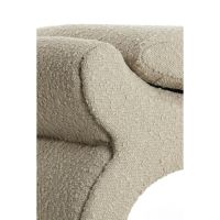 Light & Living Nafya poef 60x46x46 cm bouclé - taupe