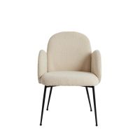 Light & Living Chiba eetkamerstoel - crème/zwart