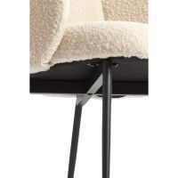 Light & Living Chiba eetkamerstoel - crème/zwart