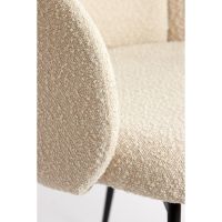 Light & Living Chiba eetkamerstoel - crème/zwart