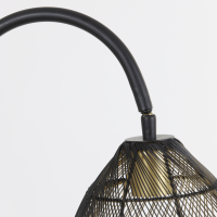 Meya vloerlamp 34x30,5x172 cm zwart/goud van het woonmerk Light&Living