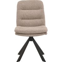 Olin draaistoel | zwart metaal onderstel | stof Alea - beige