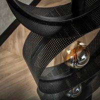 Guus vloerlamp 4L ring geperforeerd - charcoal
