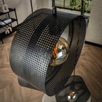 Guus hanglamp 3L ring geperforeerd - charcoal