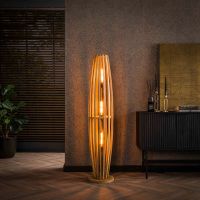 Stevie vloerlamp 3L orbit L - massief mango naturel