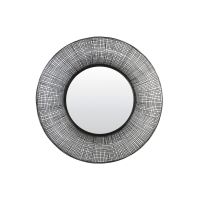 Light & Living Samat spiegel Ø89x12 cm - zwart