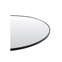 Light & Living Zeneto spiegel rond 80x1,5x180 cm - helder glas/zwart - OUTLET B