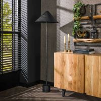 Fraaai Wesley vloerlamp - zwart