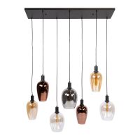 Fraaai Renato hanglamp 7-lichts - zwart