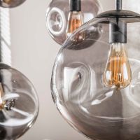 Fraaai Dylan hanglamp 6-lichts - artic zwart