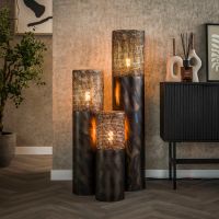 Markus vloerlamp Ø20 cilinder 60 cm - zwart bruin