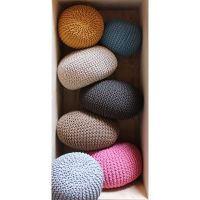 Gebreide Poef 70 cm