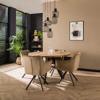 Margate hanglamp 5L getrapt mix metaal van het woonmerk Fraaai