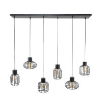 Margate hanglamp 6L 145 cm mix metaal van het woonmerk Fraaai