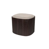 Dutchbone Bay opbergpoef laag - bruin