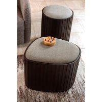 Dutchbone Bay opbergpoef laag - bruin