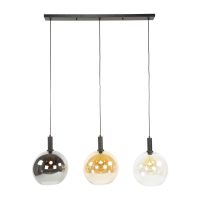 Bruno hanglamp tricolore 3-lichts - artic zwart