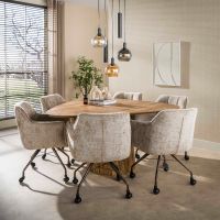 Fraaai Bruno hanglamp getrapt 5-lichts - zwart