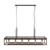 Fraaai Yasmin wijnglazen hanglamp 6L