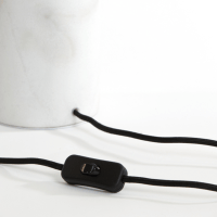 Medina tafellamp Ø25x47 cm glas mat wit/antiek brons van het woonmerk Light&Living