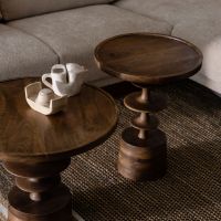 Dutchbone Cath bijzettafel - walnoot