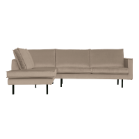 Rodeo hoekbank links velvet van het woonmerk BePureHome