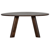 Roundly eettafel mangohout 160 x 110 cm walnoot van het woonmerk BePureHome
