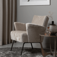 Muse fauteuil grof geweven stof van het woonmerk BePureHome