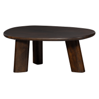 Roundly salontafel mangohout 110x60 cm walnoot van het woonmerk BePureHome