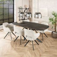 Ariana hanglamp 3L drift glas - smoke grijs