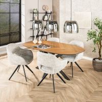 Ariana hanglamp 3L drift glas - smoke grijs