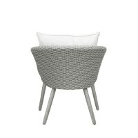 Nordic Home Seth bistro set wicker - grijs/hout