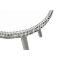 Nordic Home Seth bistro set wicker - grijs/hout