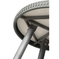 Nordic Home Seth bistro set wicker - grijs/hout