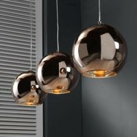 Hexia hanglamp koper glas globe - OUTLET A