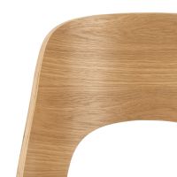 Nøra Hushy draaistoel | zwart metaal onderstel | stof Apia/naturel oak - beige