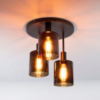 Lucien plafondlamp 3-lichts - bruin