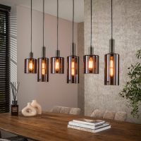 Fraaai Lucien hanglamp 6-lichts - sienna bruin