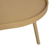 Mae bijzettafel organisch langwerpig hout - alpaca