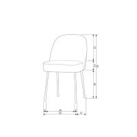 Woood Vogue eetkamerstoel boucle