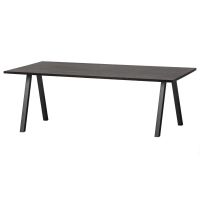 Eettafel combi-tablo - 200 x 90 cm - blacknight van het woonmerk Woood